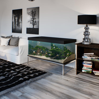 30 in X 60 in. Aquarium Stand | Industrial Style Aluminum Fish Tank Base with Open Frame Design