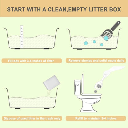 Bolux Flushable Cat Litter, Low Tracking Clumping Tofu Cat Litter,Odor Control Cat Litter Unscented and Zero Dust Natural Formula
