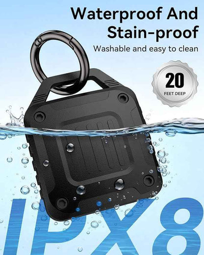 DDJ 4-Pack IPX8 Waterproof for AirTag Holder Case Keychain, Screw Lock - Rugged Case for Apple AirTags 1st & 2nd Generation with Key Ring, Durable Air TagHolder for Dog Collar/Luggage/Key/Backpack