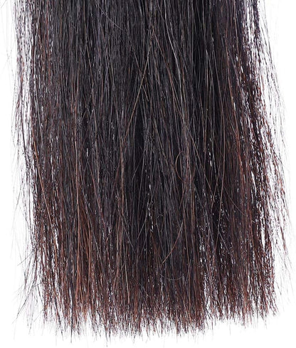 Horse Tail Extensions with Braided Horsehair Loop, Blunt Cut Bottom, 28-30 inches Long and 3/8 lb Weight