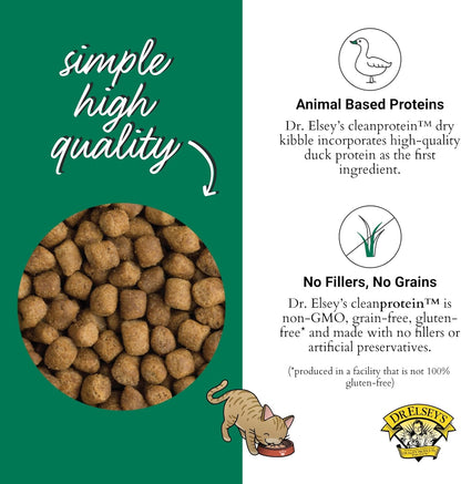 Dr. Elsey's cleanprotein Duck Cat Kibble 2lb.