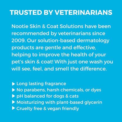 Nootie - Pet Shampoo for Sensitive Skin - Revitalizes Dry Skin & Coat - Natural Ingredients - Gentle Dog Shampoo - Cleans & Conditions