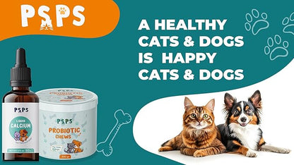 Probiotics for Dogs & Cats - Dog Probiotic Chews for Gut Health, Digestive Support, Reduces Diarrhea&Gas, Seassonal Allergies, Bad Breath & Boosts Immunity - 120 Soft Chews