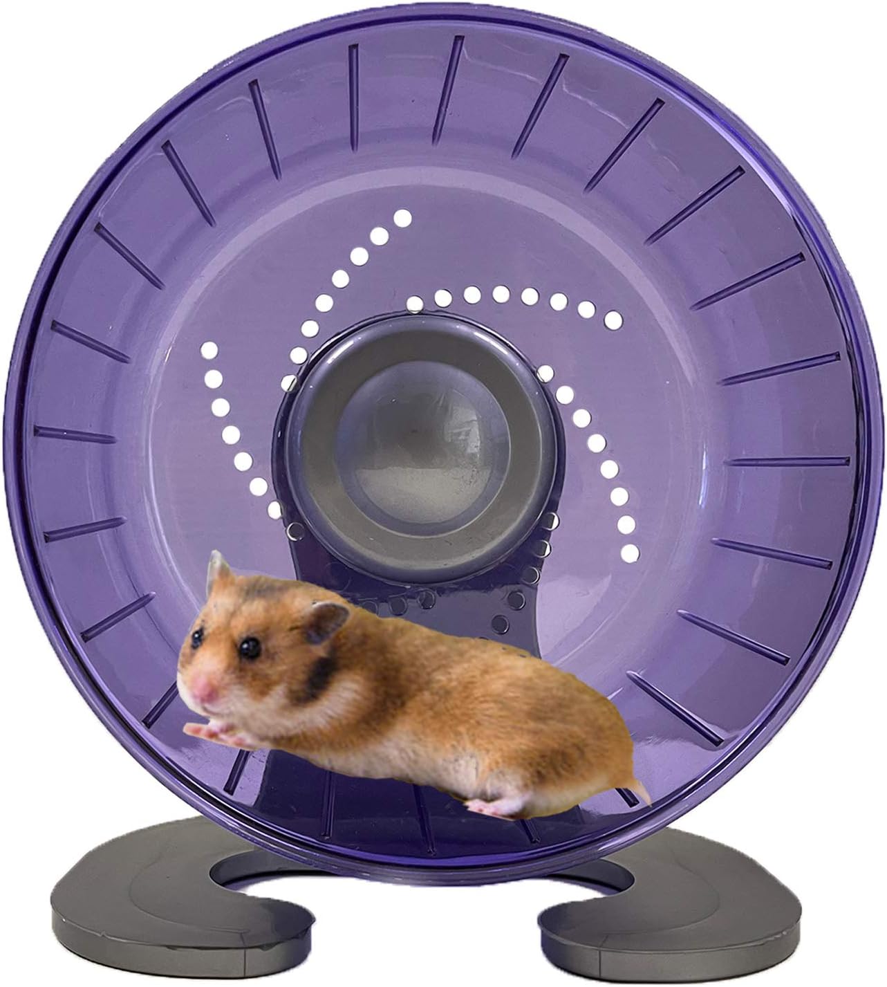 Petest Hamster Exercise Wheel, Silent Spinner Hamster Running Wheels, Diameter 6.7 inch, Purple
