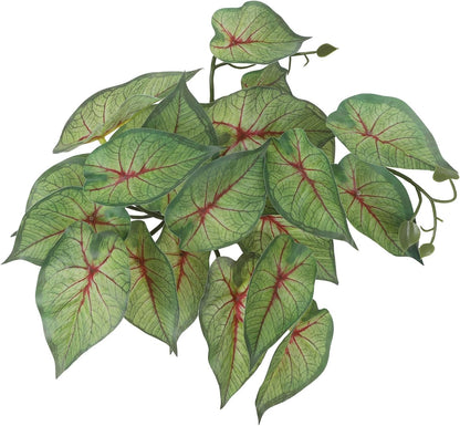 IBWell Fake Reptile Plants for Reptile Terrarium Plants, Reptile Plant Décor, Turtle Tank Plants with Suction Cup