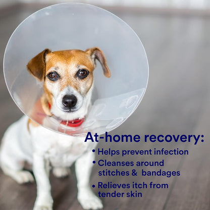 SkinSmart Antimicrobial Wound Care for Pets, Hypochlorous Acid Removes Bacteria to Promote Healing and Relieves Itch, Safe if Licked, 8 Ounce Spray Bottle