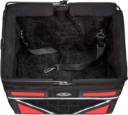 TRAVELIN K9 Pet-Pilot MAX Dog Bicycle Basket Carrier | 8 Color Options for Your Bike (RED)