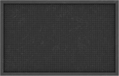 Ottomanson Indoor/Outdoor Boot Tray Non-Slip Doormat Modern Entryway Mat for Entryway Patio Backyard Garage, 17.5" x 27", Black