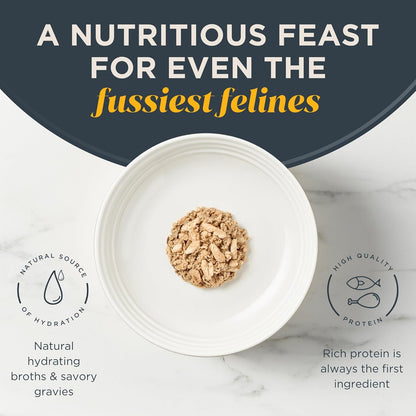 Reveal Natural Wet Cat Food, 18 Count, Grain Free, Limited Ingredient Cat Food Cups, Sardine with Mackerel in Broth, 2.12 oz Easy Peel Cups