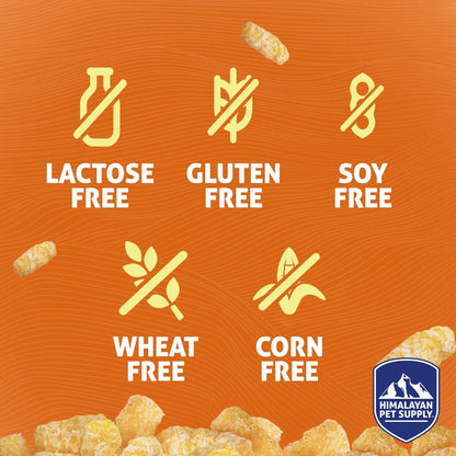 Barkeetos Dog Treats, Crunchy and Cheesy Pet Snacks Made with Real Himalayan Cheese and Bacon, Gluten Free, Grain Free, Lactose Free, Natural Dog Food for All Breeds and Sizes - 3 Pack