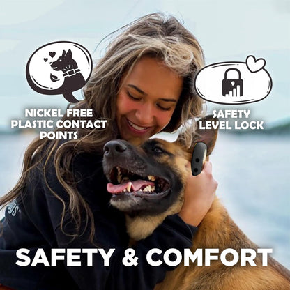 Dogtra CUE Gen 2 Grey – Customizable E-Collar for Dogs Training Collar with Remote – Easy, Safe, Beginner-Friendly Design – 99 Levels, Vibration, Boost, Waterproof, Rechargeable, 400-Yard Range