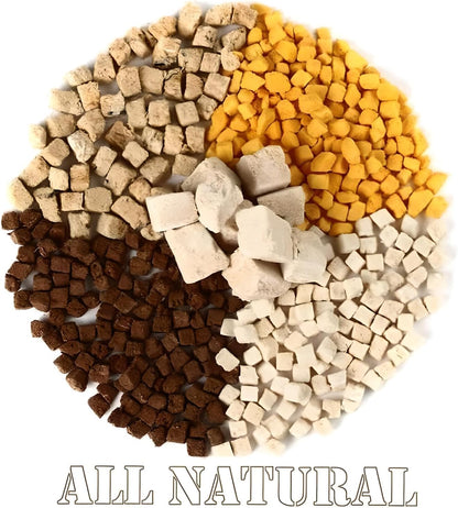 Organic Freeze Dried Dog & Cat Treats - Single Ingredient, Grain Free Food Toppers for Healthy Pets, No Fillers or Preservatives (1 Bag, Chicken)