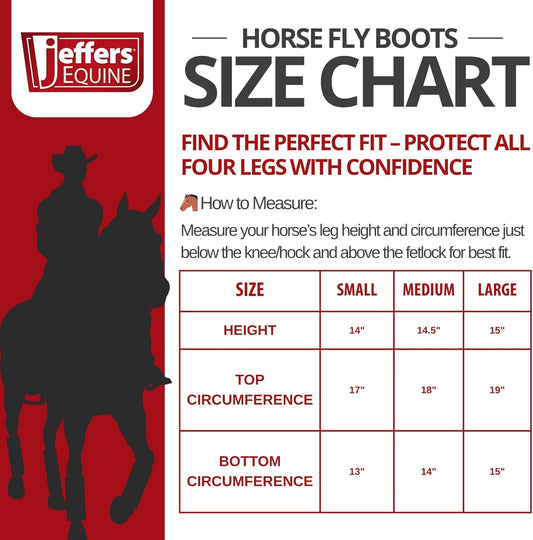 Jeffers Romper Stomper Fly Boots for Horses - Grey, Large – Breathable Mesh Leg Wraps for Insect Protection, Stable Accessories for Summer Turnout, Ride Gear, Horse Hoof & Leg Care - 4 Pack