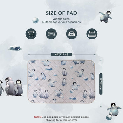 IEUUMLER Washable Pee Pads for Dogs, 2 Pack Reusable Waterproof Puppy Pads, Non-Slip Super Absorbent Dog Training Pad for Playpen Crate Bed EU012