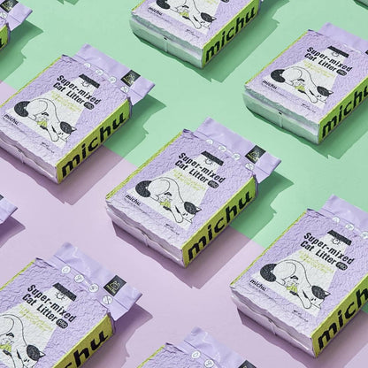 Mixed Tofu Cat Litter, Heavy Duty Flushable Kitty Litter, 5.5Lb/88Oz Original 1 Pack