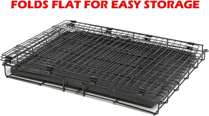 Durable Easy Portable Collapsible Metal Travel or Veterinary Collapsable Parrot Bird Carrier Beaks-Proof Easy Clean Carrier Cage with Stainless Steel Feeder Bowls Natural Wooden Perch