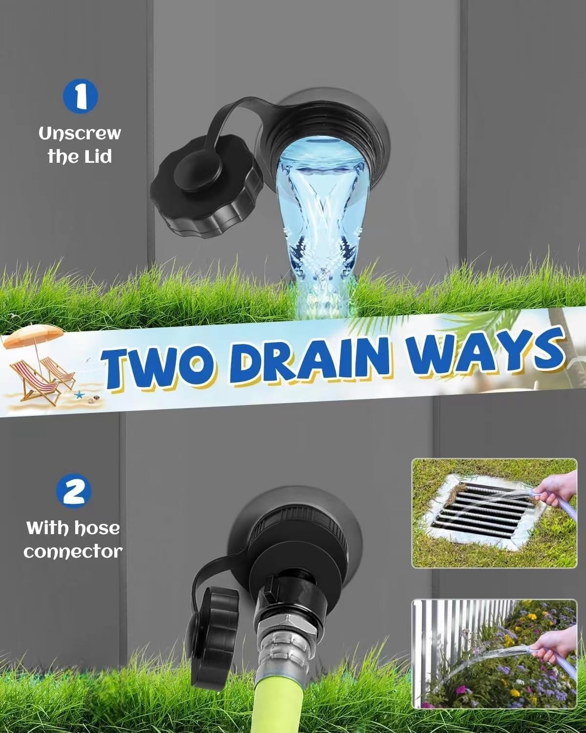 YSJILIDE Portable Dog Pool PVC Pet Swimming Bathtub Collapsible Hard Plastic Pool for Pets to Swim and Bath (L-48"x 12" Dark Grey)