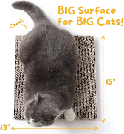 Hide & Scratch: Cat Scratcher Pad Pack; Cat Scratch Pad Refills for Hide & Scratch Scratcher Box (2 Pack)