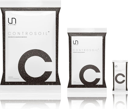 Ultum Nature Systems Controsoil - Freshwater Aqua Soil Substrate for Fish, Shrimp, Live Plant Propagation and Aquascaping - 6.8pH Low Ammonia, Volcanic Ash - Black, Extra Fine (1 Liter | 2LB)