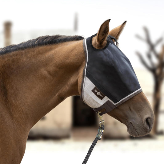 Kensington 90% UV Fly Mask CatchMask UViator - Without Ears & Forelock Freedom Web Trim Size: L-Avg Color: 500 - Desert Sand