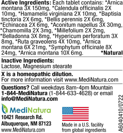 T-Relief Pet Pain Relief Arnica +12 Powerful Natural Medicines Help Ease Muscle Joint & Hip Pain Soreness Stiffness & Injuries Max Fast-Acting Soother for Dogs & Cats - 90 Tablets