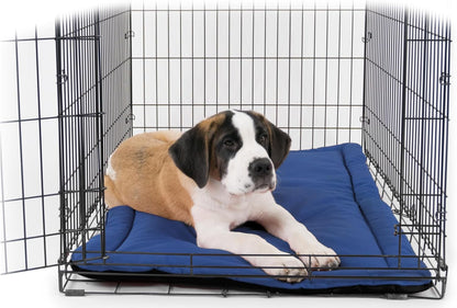 K9 Ballistics Tough Ripstop Dog Crate Pad - Durable & Machine Washable with Non-Skid Bottom and 120-Day Warranty, Fits 30" Wire Crates - Small, Blue Quartz