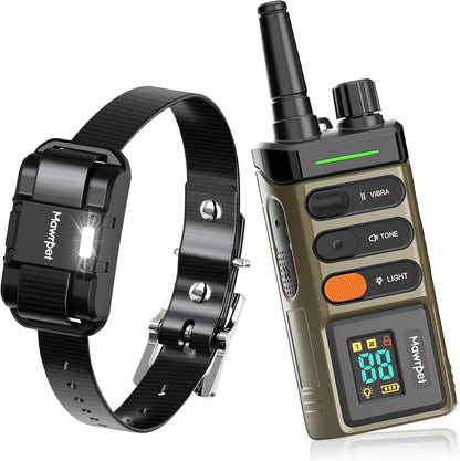 Dog Training Collar with Remote-5200FT, Dog Shock Collar with IPX7 Waterproof, Shock, Vibration, Beep, E-Collar for Dogs Training, Rechargeable, Suitable for All Breeds of 15-120lbs