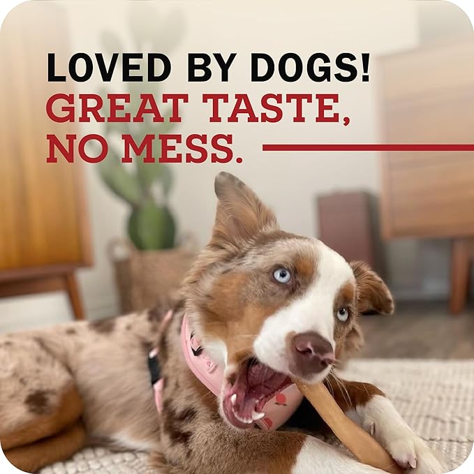 Beef Collagen Sticks for Dogs, Long Lasting Collagen Chews for Dogs. Bully Sticks Alternative High Protein Dental Treats w/Natural Collagen for Dogs Supports Joint, Skin & Coat Health