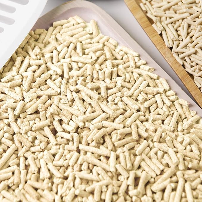I AM TOFU - Tofu Cat Litter, Natural Flushable Extra Clumping Pellet Litter, 10LB x 3 (Original 2 & Charcoal1)