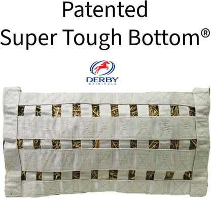 Derby Originals Top Load Hay Bag with Super Tough Bottom and 6 Month Warranty (Black/Grey)