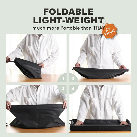 Dog Grass Pad with Foldable Dog Litter Box,Large Liner Base for Balcony,Ultra-Absorbent Artificial Grass Pads for Dogs Pee Pad Holder, Potty Training, 2 PCS Reusable Pee Pad