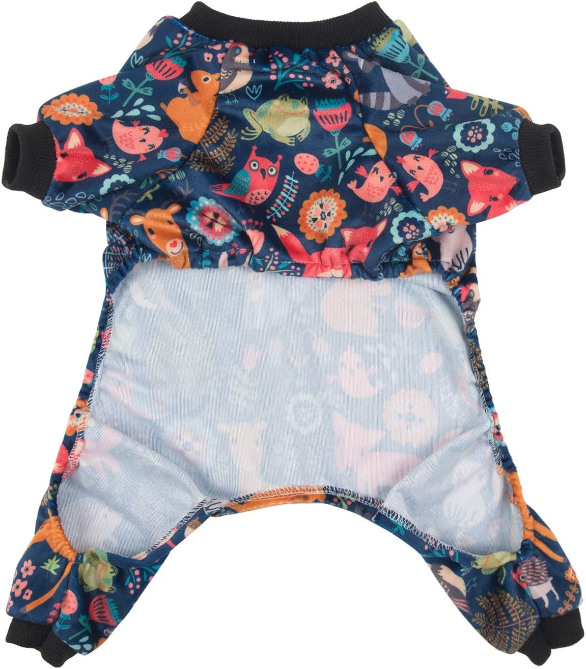 CuteBone Small Dogs Outfit Soft Puppy Onesies Pjs Dog Pajamas Pet Coat Cat Apparel Comfy Doggie Jumpsuit Bodysuit for All Seasons P75XS