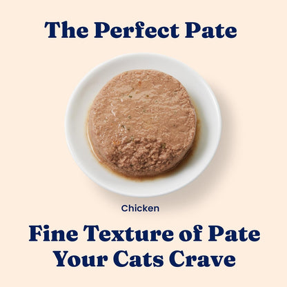 Solid Gold Wet Cat Food Pate for Indoor Cats - Healthy Canned Cat Food Pate w/Real Chicken, Omega Fatty Acids, Vitamins & Minerals - Grain Free & Gluten Free Can Meals for Cats & Kittens - 24ct/3oz