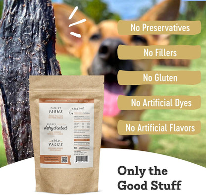 Farm Hounds - Beef Kidney - Premium Natural Beef Kidney Jerky For Dogs - Made From 100% Humanely Raised Cattle - Organ Treat - Great For Training & Treats - No Added Fillers - Made in USA -4oz -1 Pack