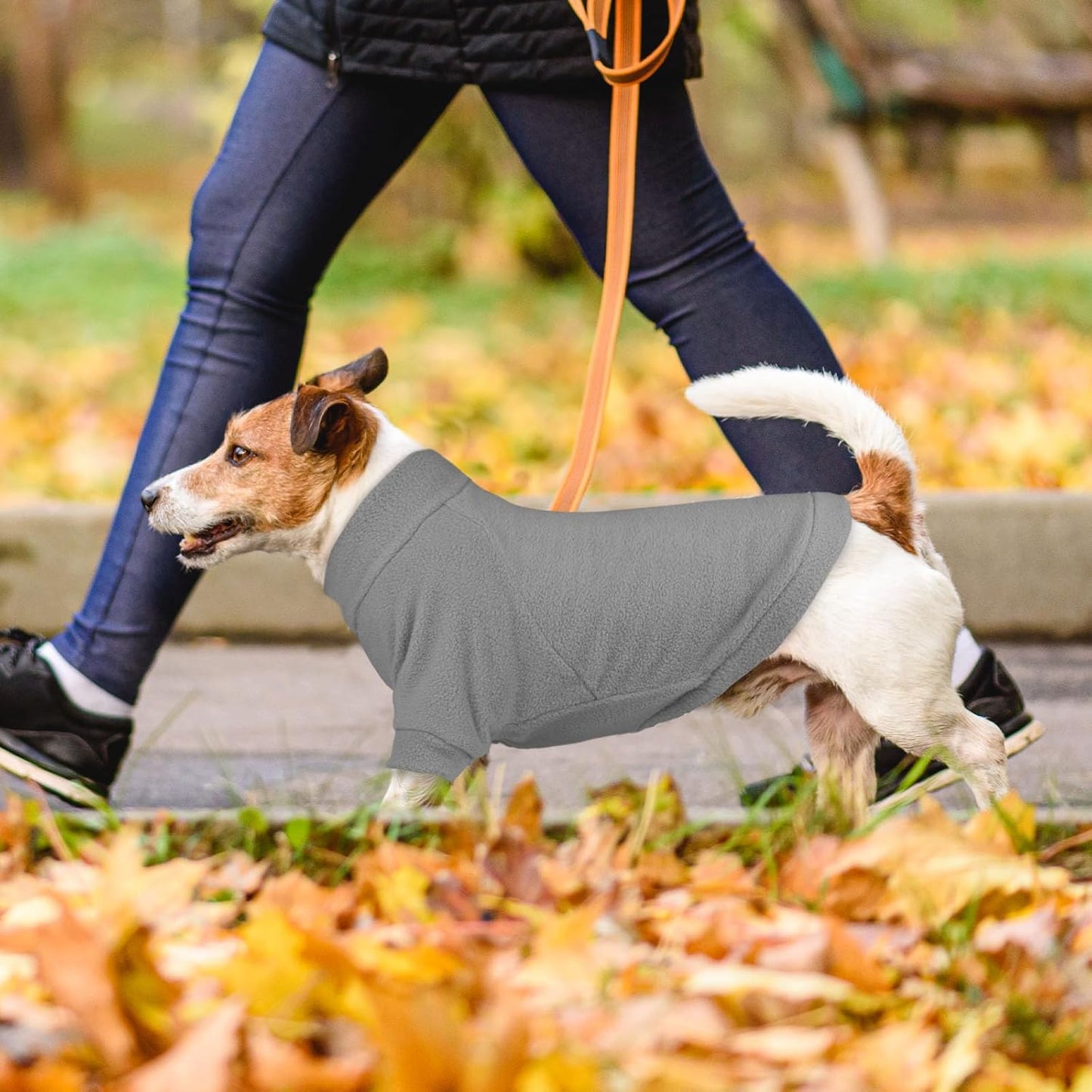 3 Pack Dog Sweaters for Medium Dogs, Fleece Dog Sweater Turtleneck Soft Warm Pet Sweatshirt Clothes Medium Sized Boy Girl Pet(Gray+Royal Blue+Navy,M)