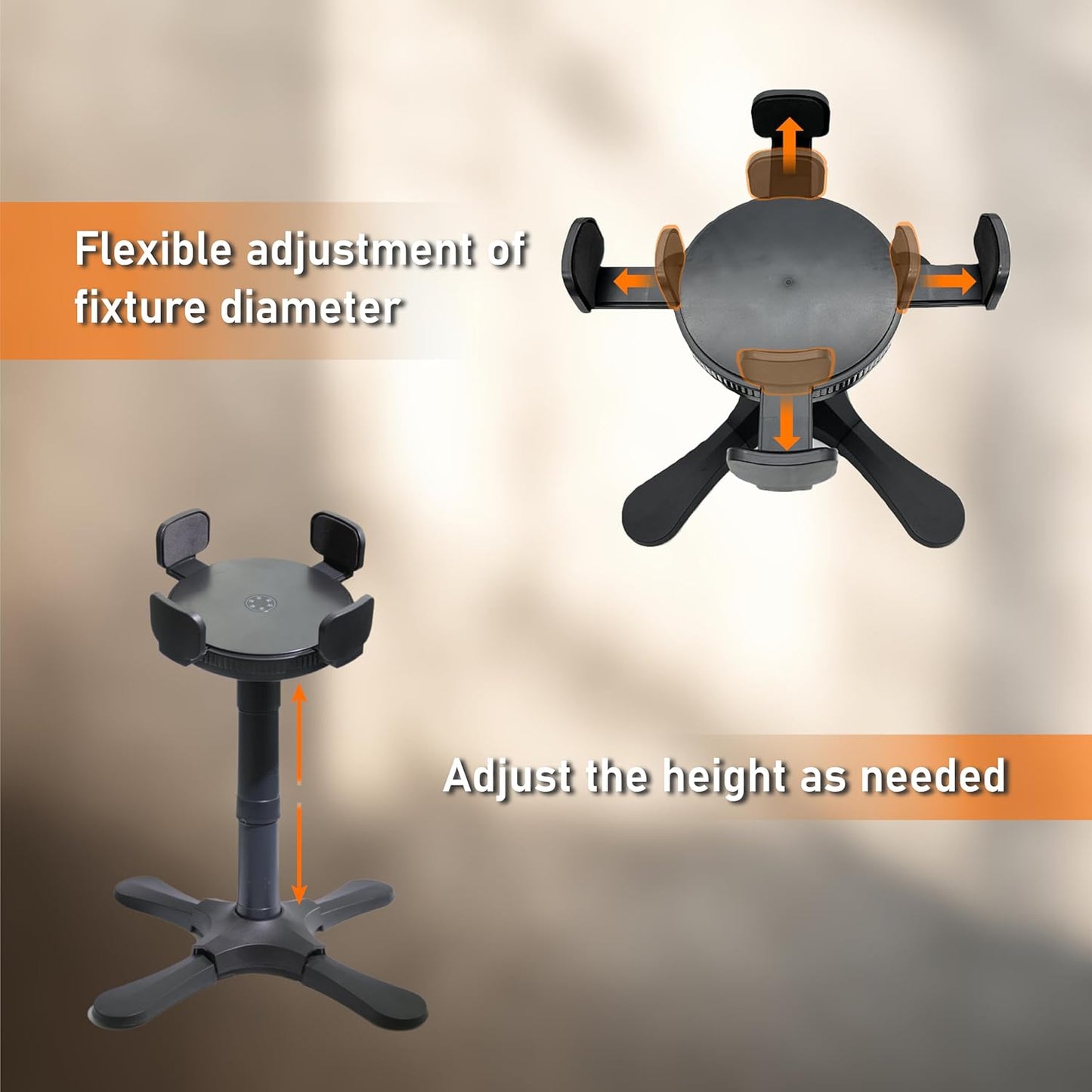 Adjustable Elevated Dog Bowl Stand with Non-Slip Base - 3 Height & Tilt Settings, Fits 14-24.5cm Bowls, Raised Stainless Steel Dish for Large Breed, Medium & Small Dogs, Cats