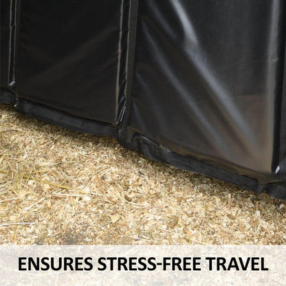 Schneiders Trailer Stall Wall Kick Pad Mat | High-Density Foam | Double PVC Vinyl for Horse Travel Safety | Color Black