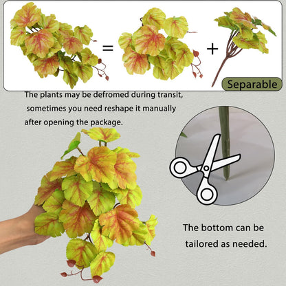 IBWell Fake Reptile Plants for Terrarium, Decor, Turtle Tank with Suction Cup