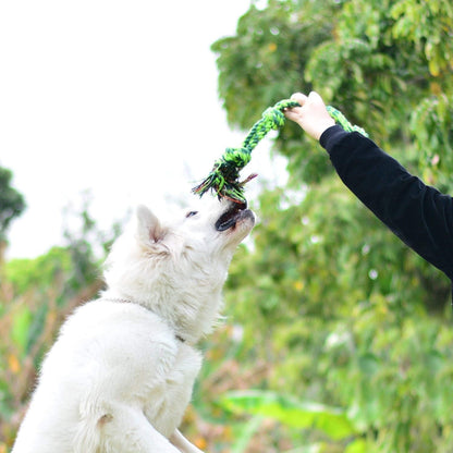 SHARLOVY Dog Toys for Large Dogs and Aggressive Chewers, Indestructible XL Durable Dog Toy,5-Knot Rope Tug,Heavy Duty Chew Sturdy Cotton Knot Rope Toy for Large Breed Dogs