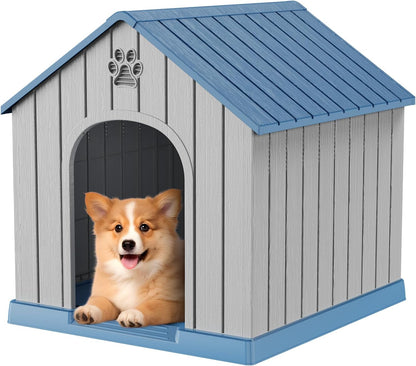 Vixzen Dog Houses Resin Outdoor Dog Kennel Small Indoor Dog House for Home & Garden Use