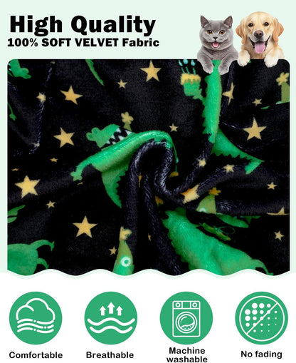 CuteBone Dinosaur Costume Dog Pajamas, Stretchy Spandex Crystal Velvet Sleepwear Coat for Small Dogs, Soft & Warm Pet Outfit Clothes for Cold Weather, Cozy Pullover Design COSP14XL