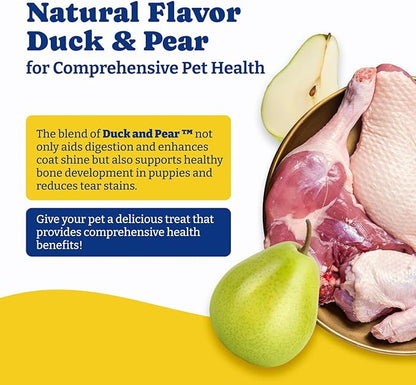 Probiotics for Dogs - Dog Probiotics for Digestive Health, Yeast, Itchy Skin, Gut Health, Immune & Skin - 6 Billion CFUs, 70 Soft Chews, Duck & Pear Flavor - with Prebiotics & Digestive Enzymes