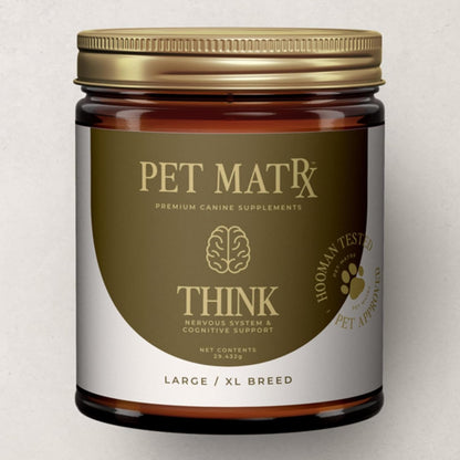 Think Cognitive and Calming Supplement with Collagen and Magnesium - Supports Nervous System Against Stress, Behavioral Challenges, and Cognitive Issues (Large/X-Large)