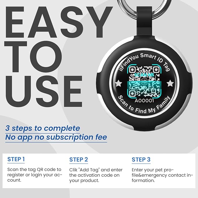 Airtag Holder Case Keychain, Protective Cover with Key Ring for Apple AirTag, Anti-Scratch, Waterproof, Durable, Compatible with AirTag