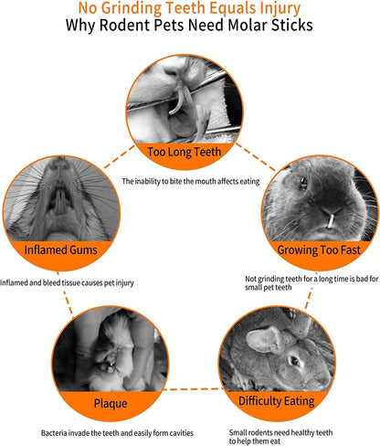 600g Apple Sticks Molar Wood Treats, Rabbit Toys Chinchilla Guinea Pig Bunny Toys Wood Chews Sticks for Teeth Rabbit Food Guinea Pig Hamster Gerbil Chews Small Animals Snacks(150 Pcs)