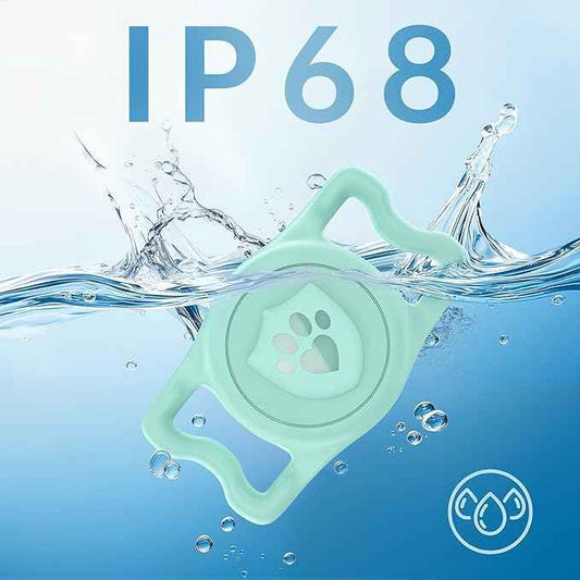 for Air tag Dog Collar Holder â IP68 Waterproof Air Tagholder for Dog Collar, Anti-Lost & Durable Silicone Case, Compatible with Apple Air Tags (Light Green)