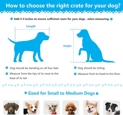 Rustic Brown Heavy Duty Furniture Dog Crate, Wood and Metal Kennel Cage, Pet House End Table with Drawer and Pull-Out Design, Dog Home for Indoor use, Medium Size