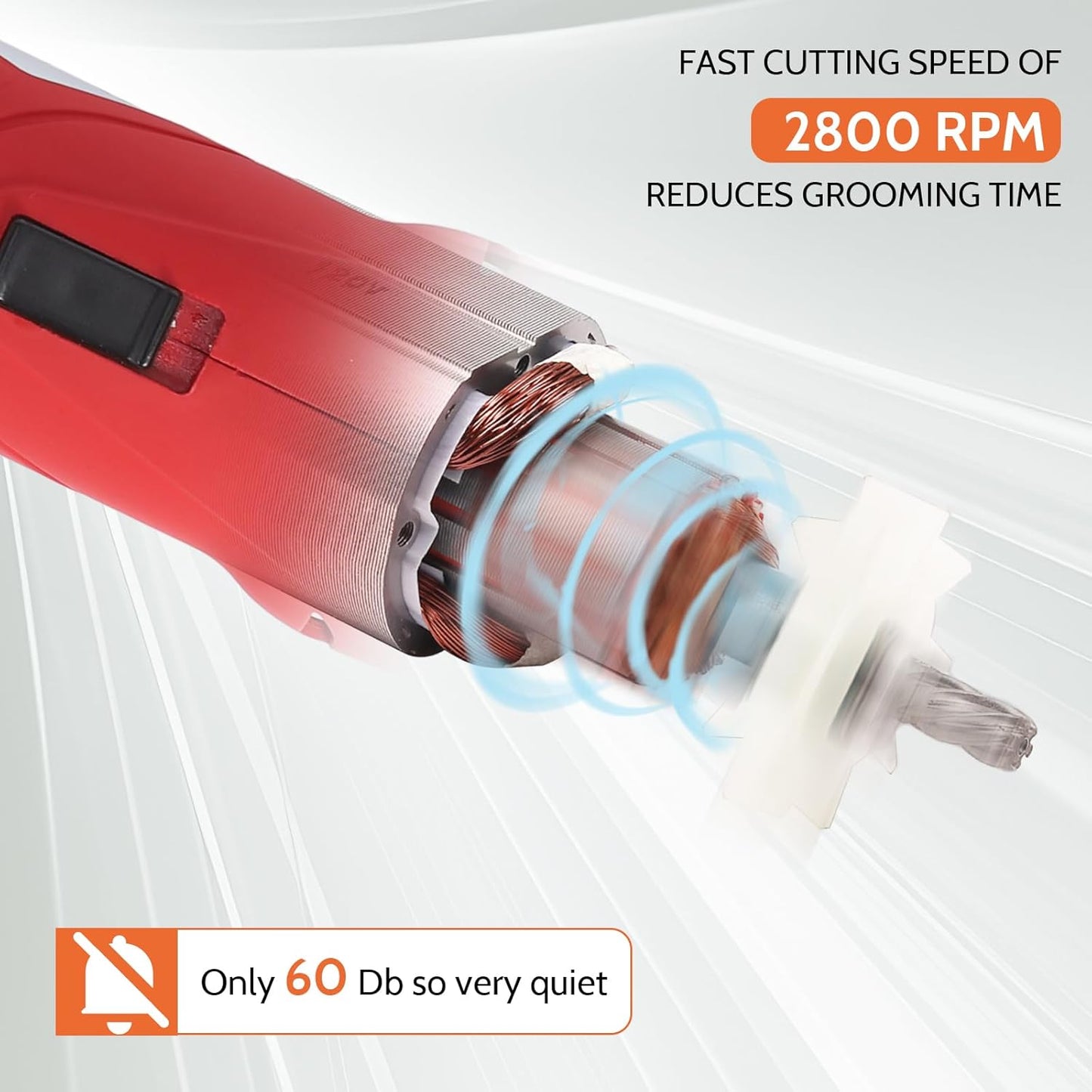 DUCKBOY Cordless Horse Clipper, Rechargeable Battery Powered Animals Shears Grooming Tools for Shaving Fur Wool Tool, Large Livestocks, Llamas, Cattle, Alpacas, Thick Coat Animals Trimmer