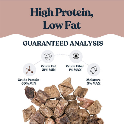 hotspot pets Freeze Dried Pork Liver Treats for Cats & Dogs - Made in USA (1 Pound Value Bag) Single Ingredient, High Protein, All Natural, Grain-Free - Perfect for Training, Topper or Snack
