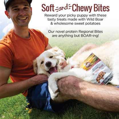 Smart Cookie All Natural Dog Treats - Wild Boar & Sweet Potato - Training Treats for Dogs with Allergies, Sensitive Stomachs - Soft Dog Treats, Chewy, Grain Free, Human-Grade, Made in USA - 5oz Bag